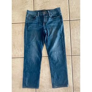 Lucky Brand Women Medium Wash Straight Leg Stretch Jeans Size 8 29 Blue Denim